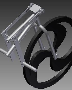 Front wheel mounting and steering