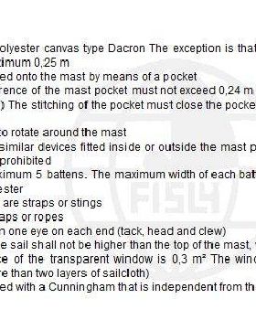 class5 promo sail specs