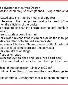 promo sail specs