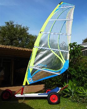5.0m sail, unshaped yet