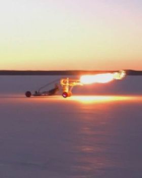 Pulsejet flame.