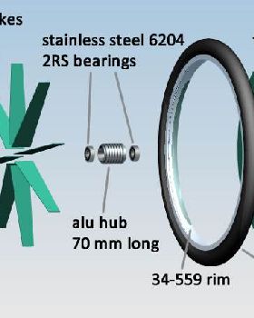 Wheel exploded