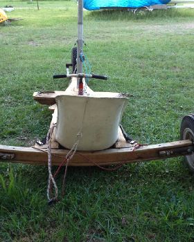 Curved axle in laminate
