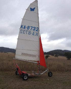 Jib on the land yacht