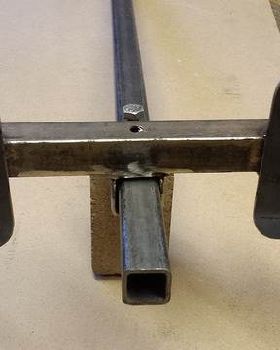 foot plates on sliding bracket