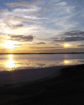strange sunset
