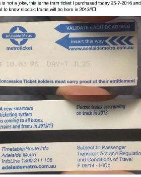 tram ticket copy