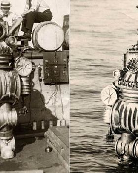A 550lb diving suit from the 1900's