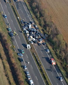 Autobahn pile up