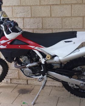 The bike in the trailer