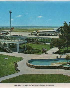 neatly landscaped perth airport