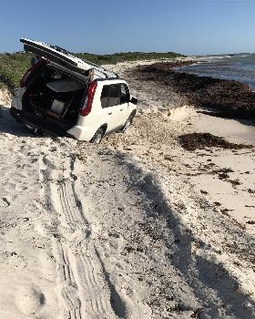 X trail stuck