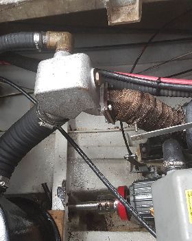faulty exhaust construction