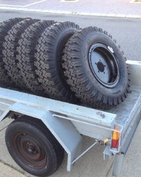 6 x 16 rims 7.5 x 16tyres