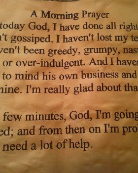 morning prayer