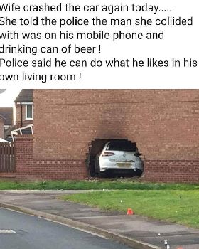 crashed car