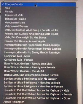 choose gender
