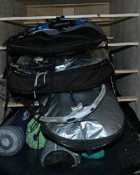 My Windsurfing Trailer - Inside