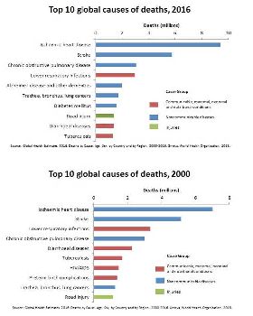 The top 10 causes of death