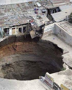 A big hole