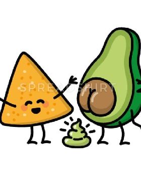 avocado-turd-tortilla-chips-guacamole-shit-vegan-mouse-pad