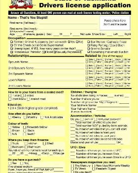 1a Tassie licence application