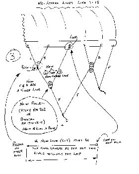 Reattach new single bridle piece, pulley and other bridle sections