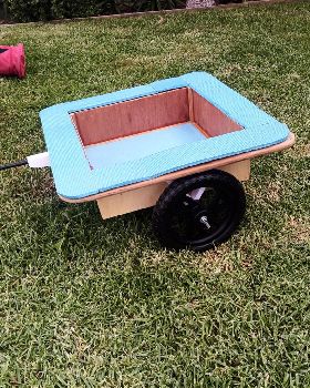 Drop box beach trolley