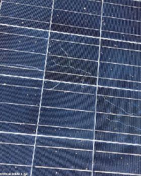 solar panel "snail trails"
