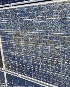badly damaged panel