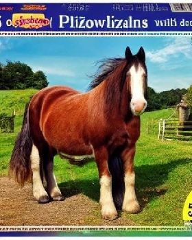 917115450-jigsaw puzzle, featuring a photo of a obnoxious looking, but otherwise kind-hearted shire 