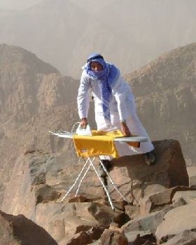 extreme ironing