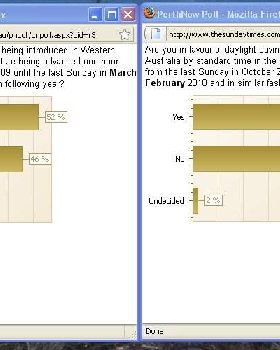 News site poll