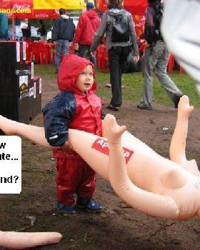 kid with blow up doll 2