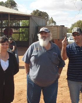 went to a show out back of Loxton