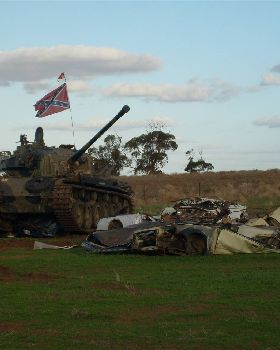 went to a show out back of Loxton
