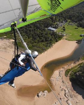 Hang Gliding Landing at Stanwell Park