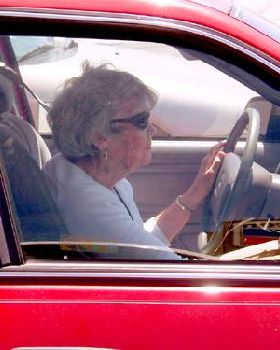 old lady driver