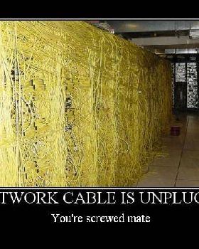 netwok cable unplugged