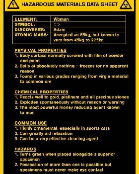female data sheet