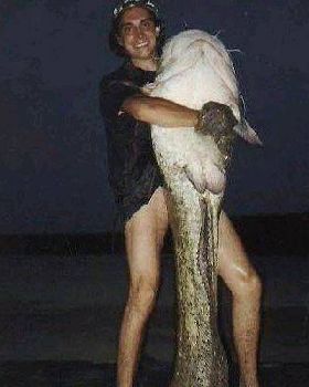 Great catch but where's your pants