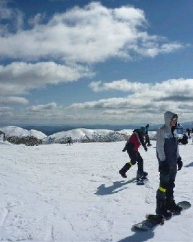 Snow boarding