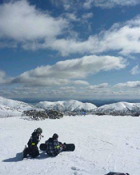 Snow boarding
