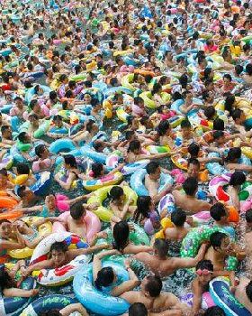a sunday afternoon swimming-pool