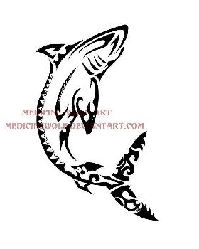 Polynesian Shark by Medicinewolf1