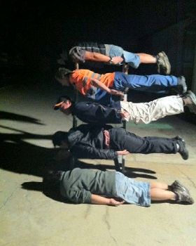 PLANKERS AT WORK
