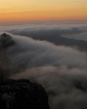 Sunset over Mount Bowen