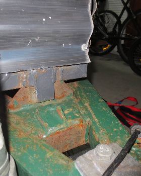 Lugs that interlok and prevent any fore-aft movement.