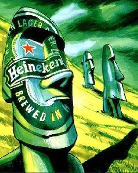 Visual Heineken beelden paaseiland