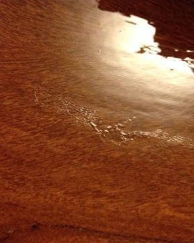 Thsi is the worse where they were streaks of thickened varnish